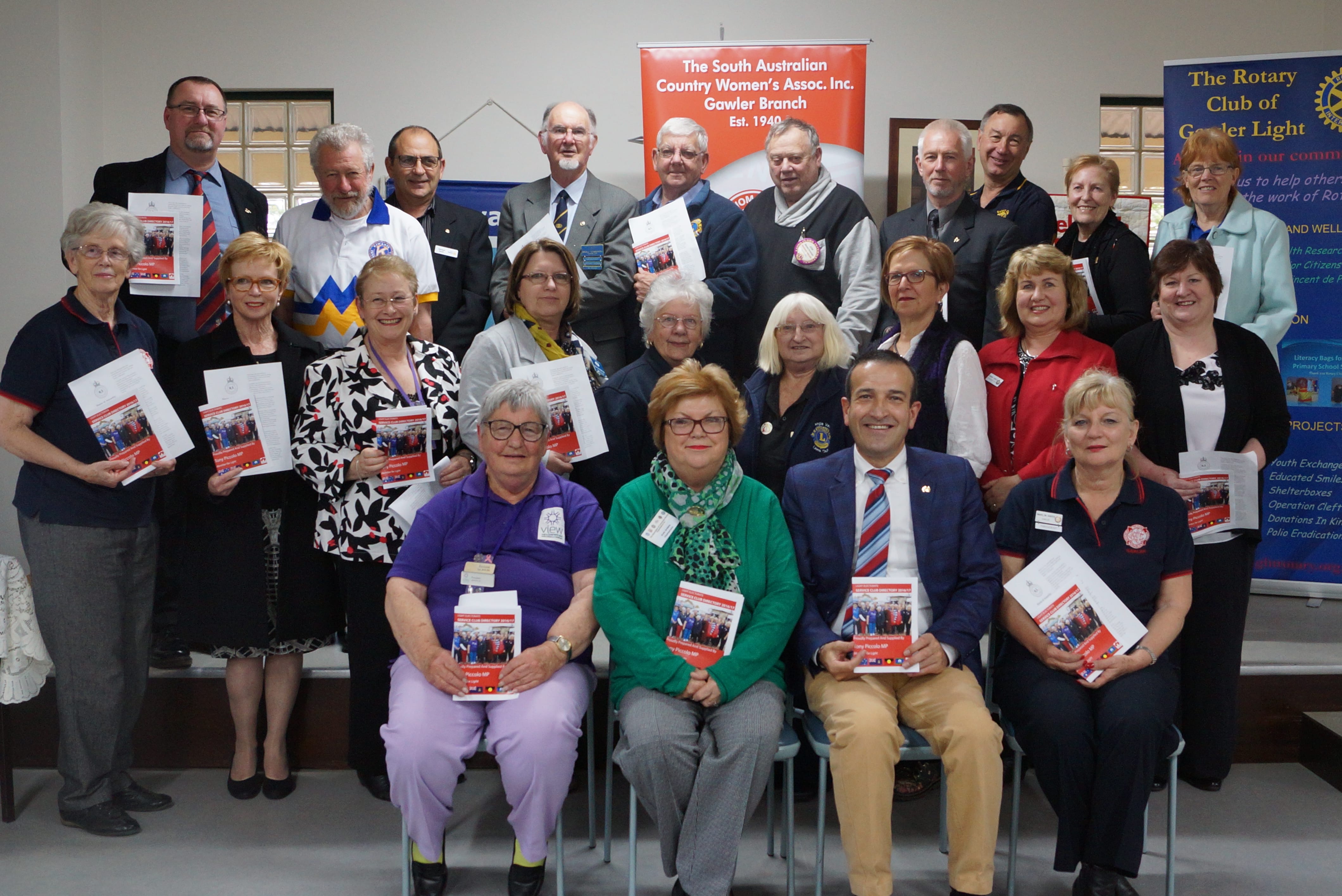 New Directory Promotes The Work Of Local Service Clubs Tony Piccolo MP